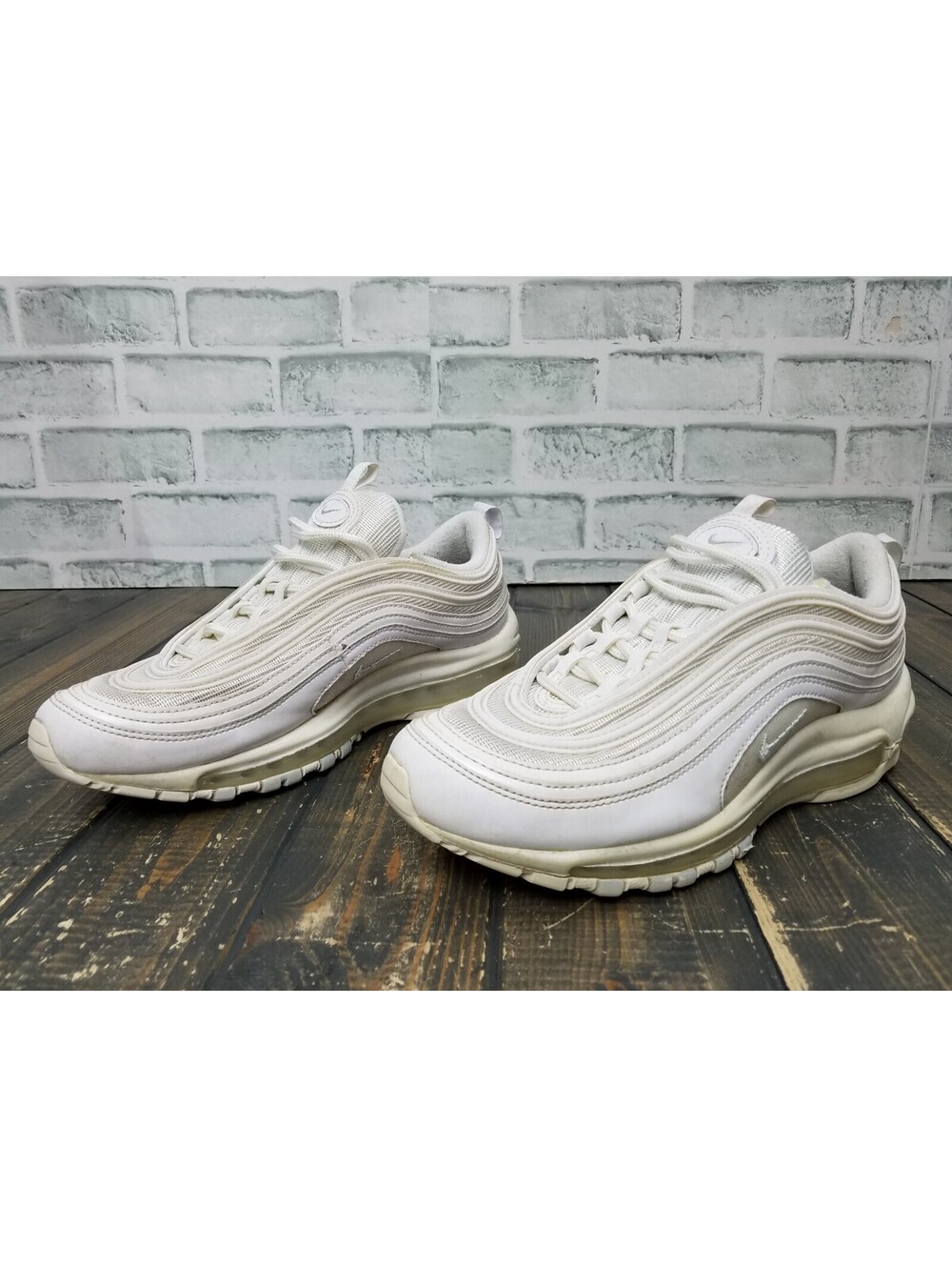 Nike Air Max 97 Triple White Wolf Gray 921826-101 Men’s Size 8.5